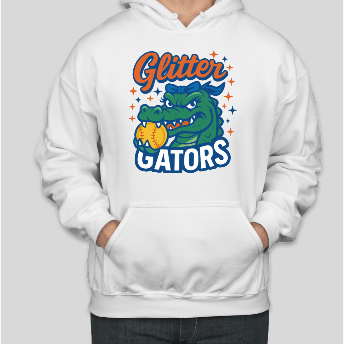 ADULT - Glitter Gators Hooded Sweatshirt (HGSA)