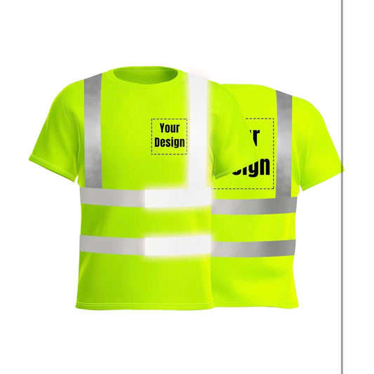 High Visibility Reflective Safety T-Shirts Custom Your Logo