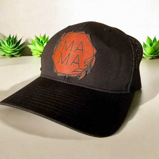 Mama Hat w/ Leatherette Patch